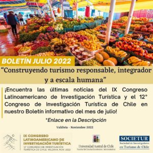 Boletín Julio 2022 Congreso CLAIT-SOCIETUR
