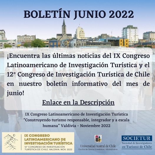 Boletín Junio 2022 Congreso CLAIT-SOCIETUR