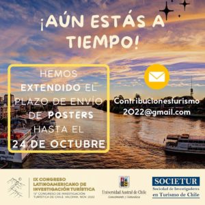 Plazo extendido para envío de posters